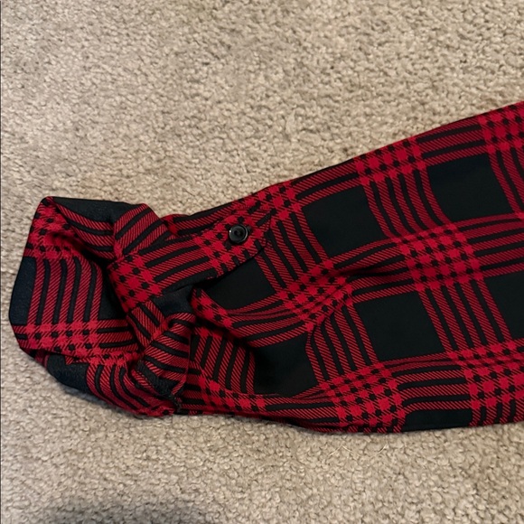 The Limited Red and Black Plaid Button Down Shirt - Picture 3 of 5